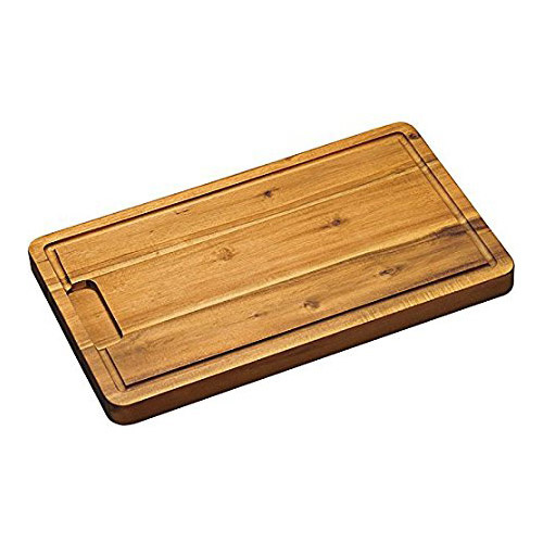 Skærebræt med saftrille - Akacietræ 45 cm.