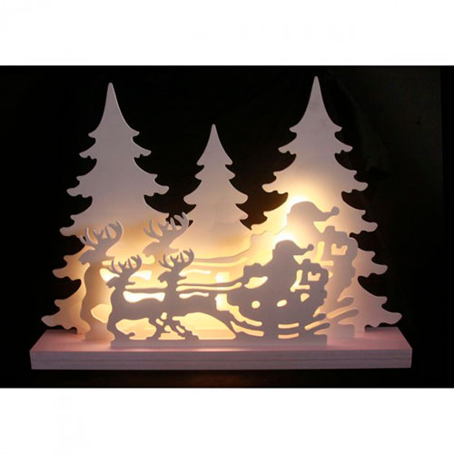 Vinterlandskab med 20 LED lys