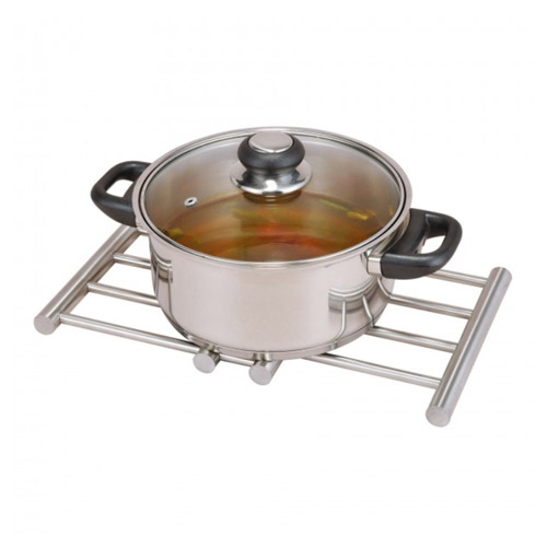 Justerbar bordskåner i rustfrit stål