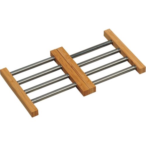 Bordskåner i bambus og rustfrit stål - Justerbar