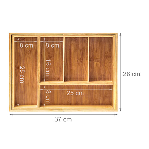 Bestikkebakke i bambustræ - L