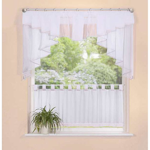 Komplet gardinsæt - Hvid