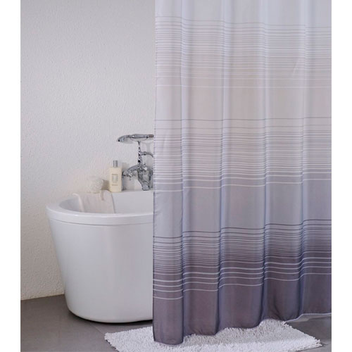 Badeforhæng Stripe grå