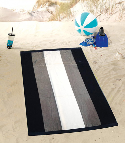 Strandhåndklæde - Striber
