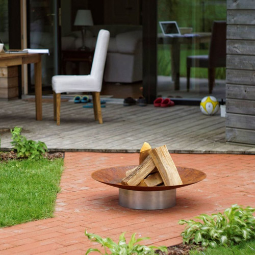 Stort bålfad i rustfrit stål - GRACE M