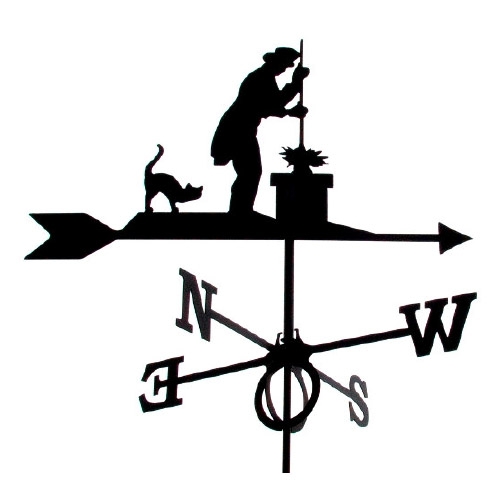 Vejrhane Skorstensfejer - Stor