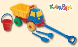 KARPAN Glad lastbil med sandsæt