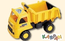 KARPAN Mastertruck dumper gul/sort