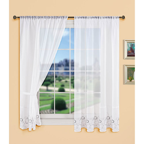 Komplet gardinsæt - Aura sort