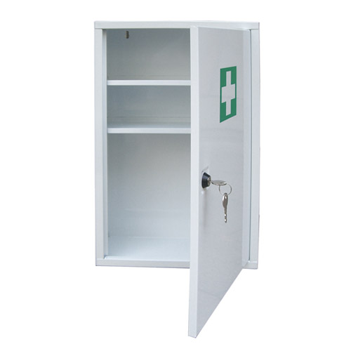 Medicinskab - Hvid med kors