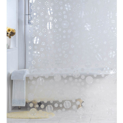 Transparent badeforhæng - Fodbolde