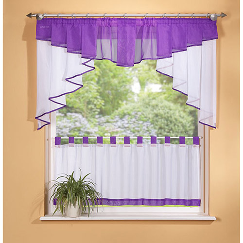 Komplet gardinsæt - Lilla