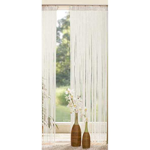 Trådgardin creme - 90 x 270 cm.