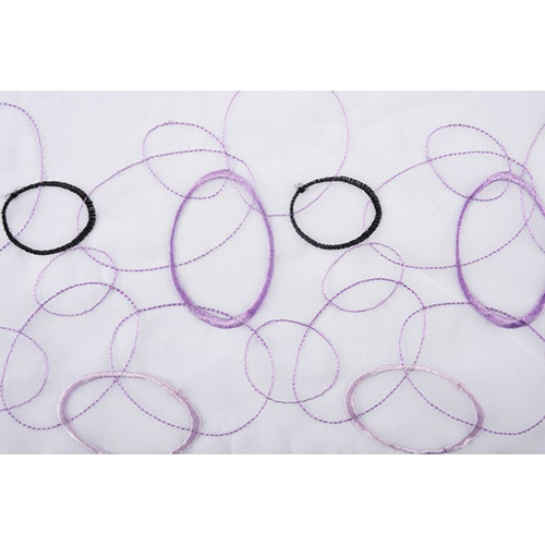 Komplet gardinsæt - Aura lilla 4 dele