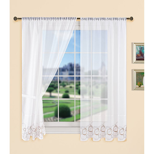 Komplet gardinsæt - Aura brun