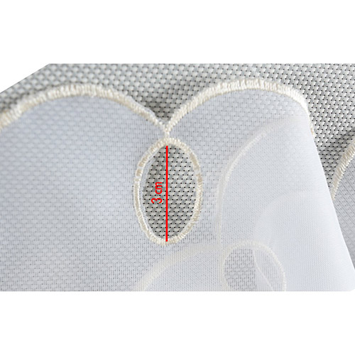 Færdigsyet køkkengardin - Waves brun