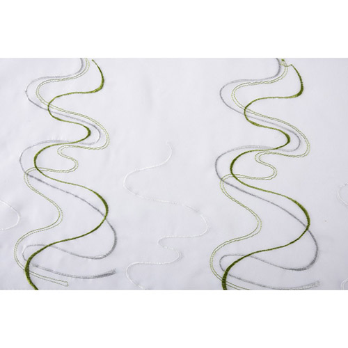 Køkkengardin - Waves grøn