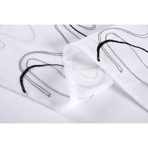 Waves gardinsæt med ekstra gardinbånd