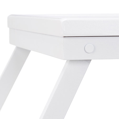 Sammenklappelig sengebakke i hvid