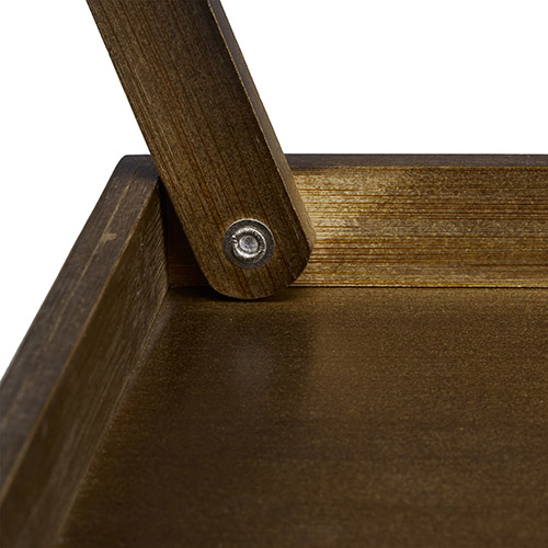 Sammenklappelig sengebakke i brun