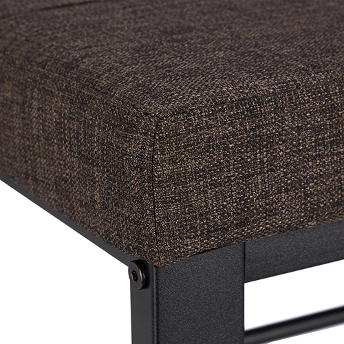 Skoreol med polstret siddeplads - Brun og sort