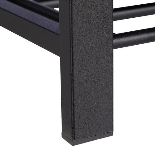 Skoreol med metal tværstænger - Brun og sort