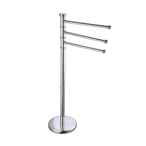 Håndklædeholder i krom med 3 stænger