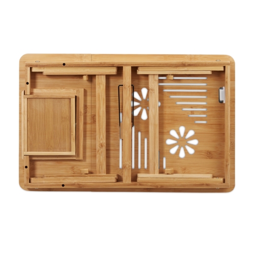 Sammenklappeligt laptop bord i bambus