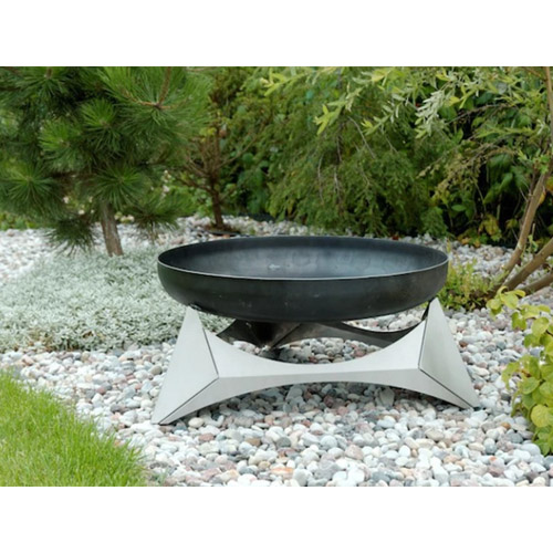 Bålfad Arka design i rustfrit stål - L