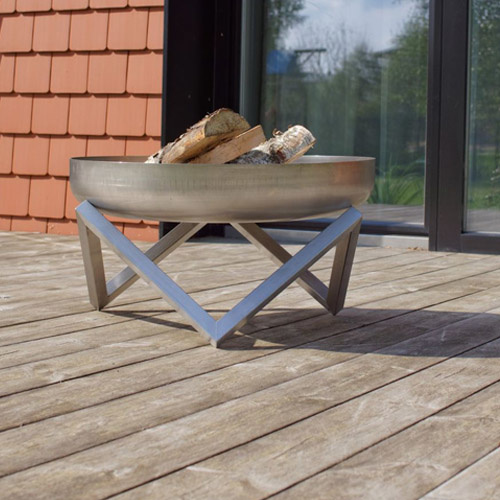 Bålfad i rustfrit stål - Z Design XXL