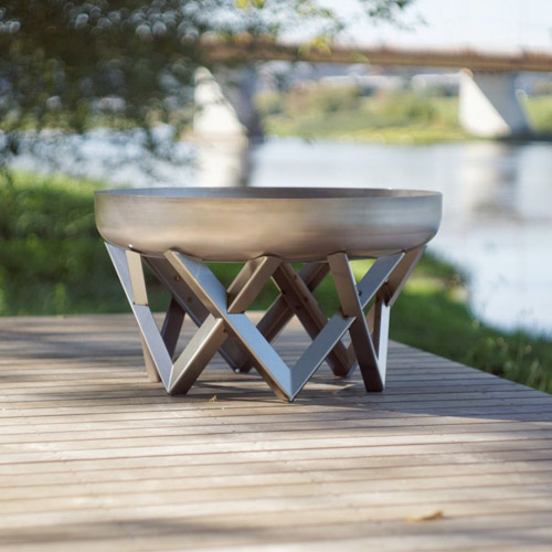 Ildsted i rustfrit stål - Venta Design XXL