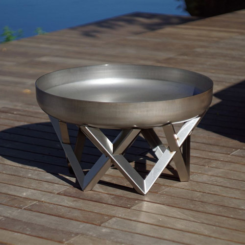 Venta design ildsted i rustfrit stål