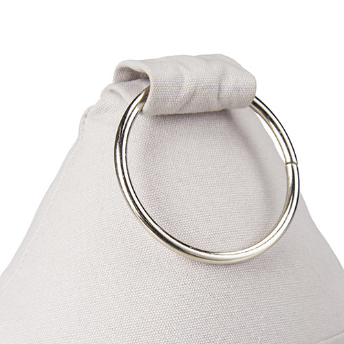 Dørstopper med metal håndtag - Grå