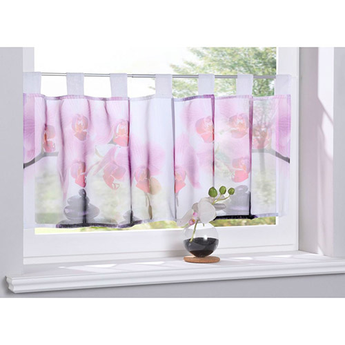 Cafegardin med digitalt print - Orkide