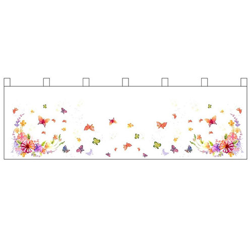 Fotoprint til køkkengardinet - Sommerfugle