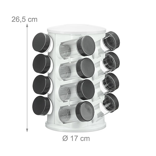 Opbevaring til krydderier 16 glas