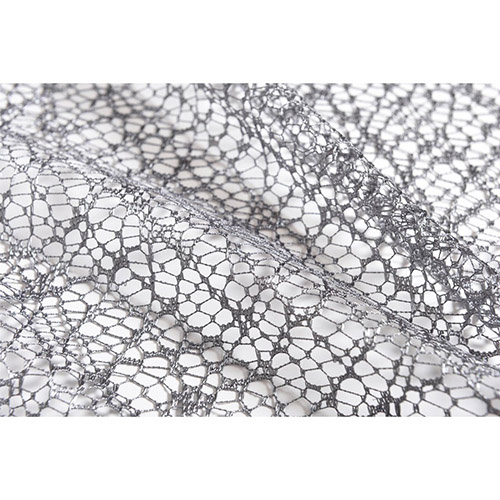 Gråt netgardin 140 x 245 cm.