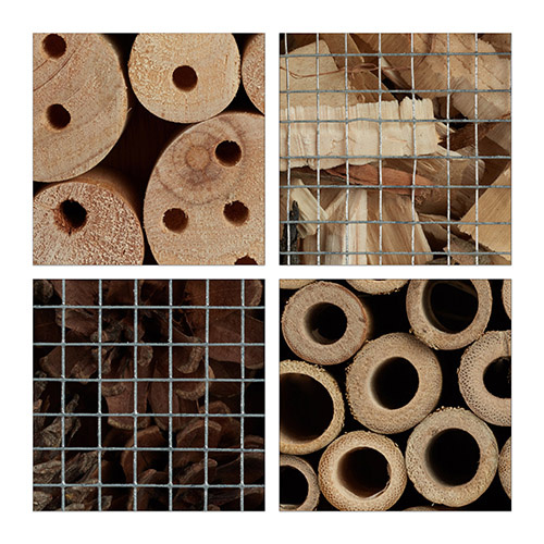 Insekthotel brændt træ