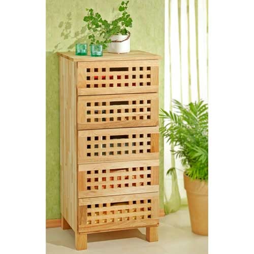 Kommode i valnøddetræ - 5 skuffer