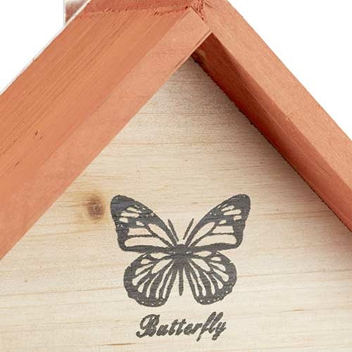 Insekthotel med butterfly motiv - Orange