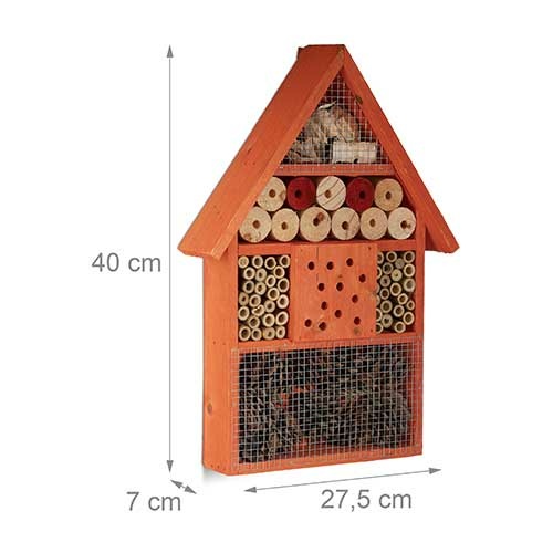 Insektbo i træ - Orange