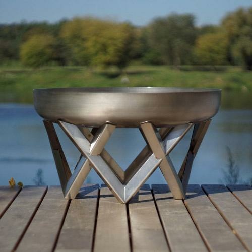 Ildsted Venta design i rustfrit stål