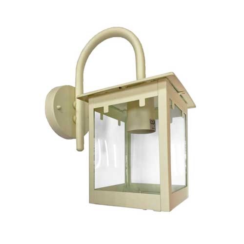 Udendørs væglampe i metal - Cremefarvet