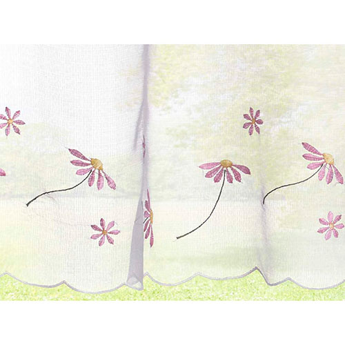 Køkkengardin marguerit motiv