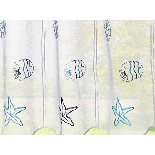 Køkkengardin maritimt motiv