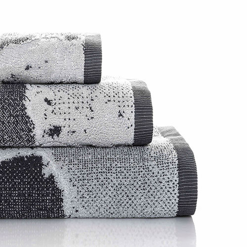 Bomulds håndklæder Marble Silver