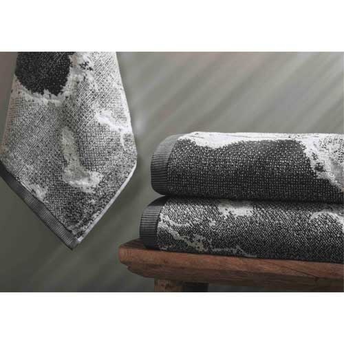 Bløde håndklæder Marble Silver