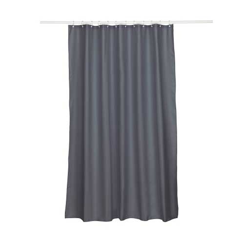 Badeforhæng mørkegrå 200 x 180 cm.