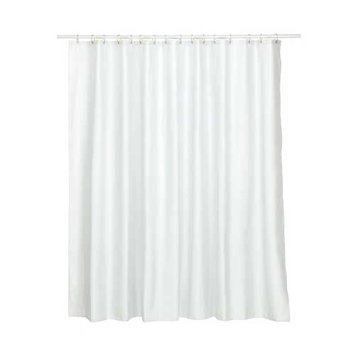 Badeforhæng 240 x 200 cm. - Hvid