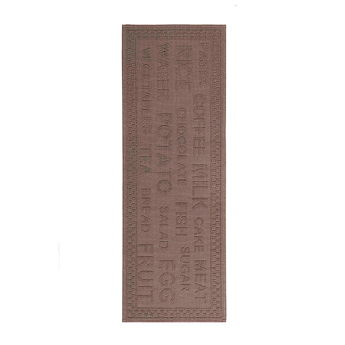 Køkkentæppe Grocery 55 x 150 cm. - Taupe